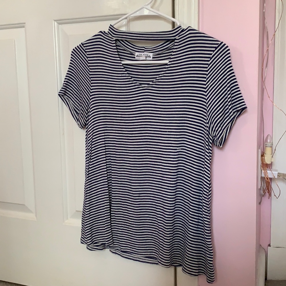 girls striped tee